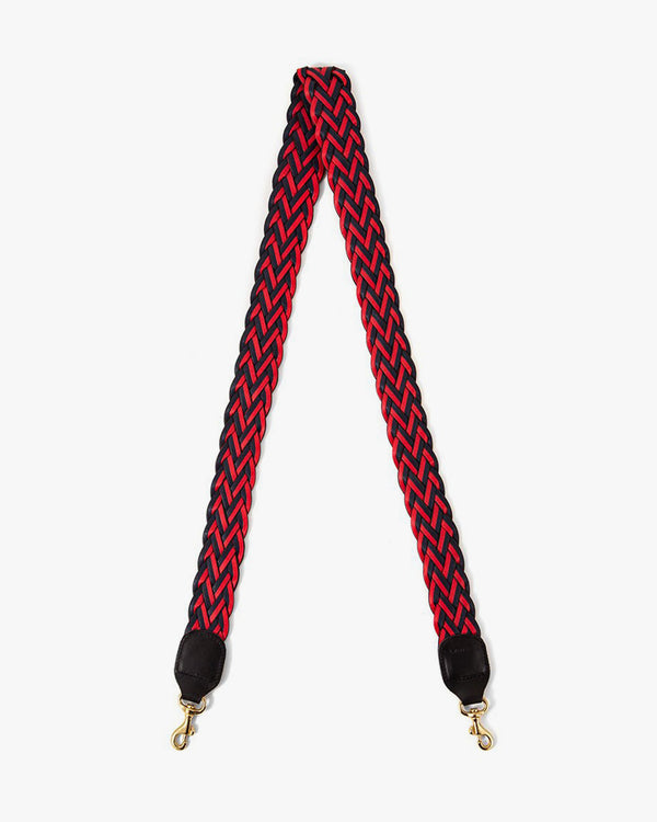 Clare V. - Midi Sac in Kaleidoscope Snake w/ Navy & Red Suede