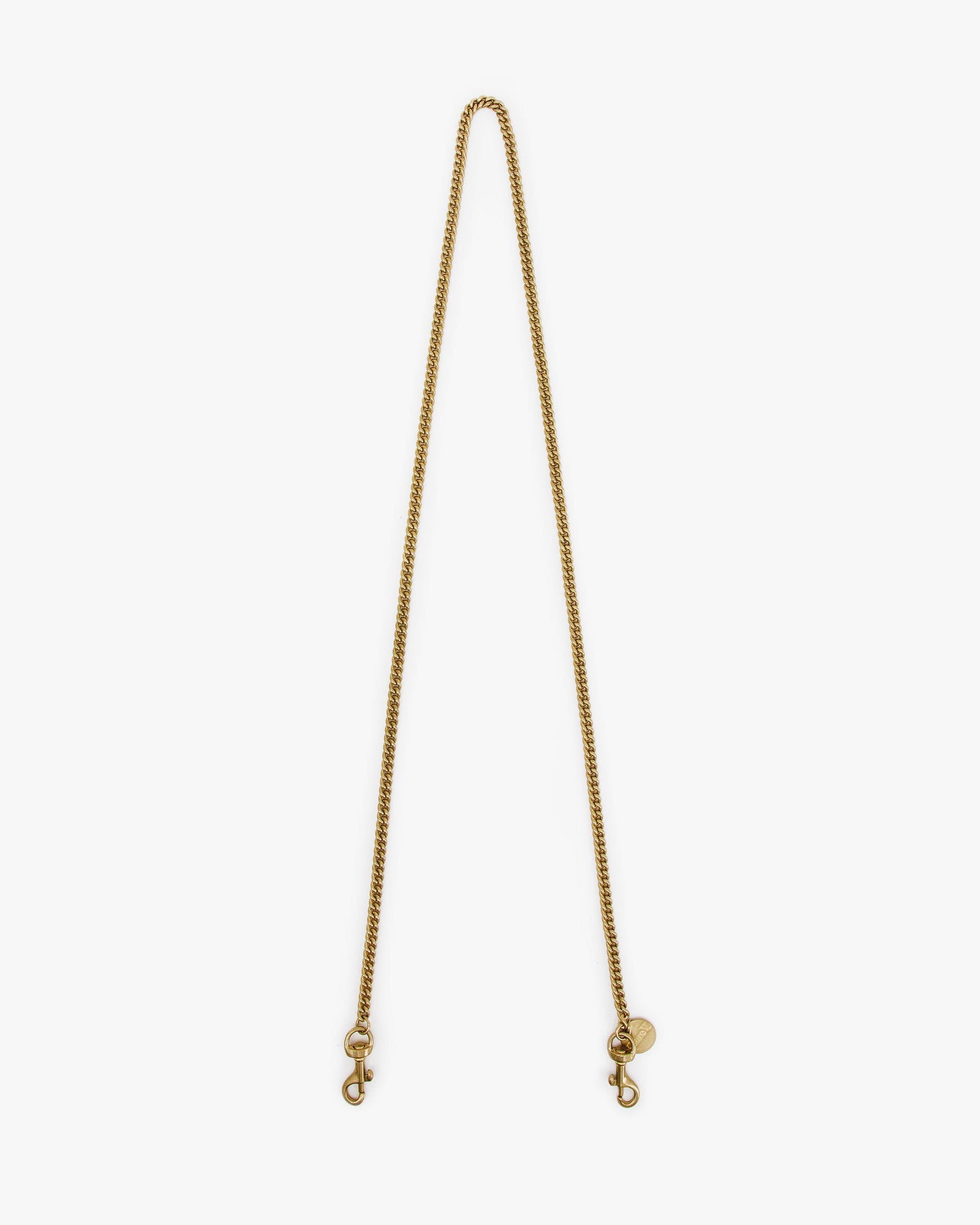 Clare V. Chain Crossbody Strap Brass Thin Light 