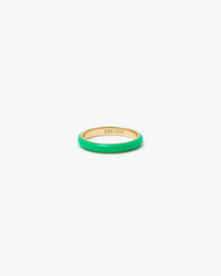 Emerald Enamel Stacking Ring