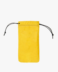 back image of the Yellow with black eyes glasses pouch