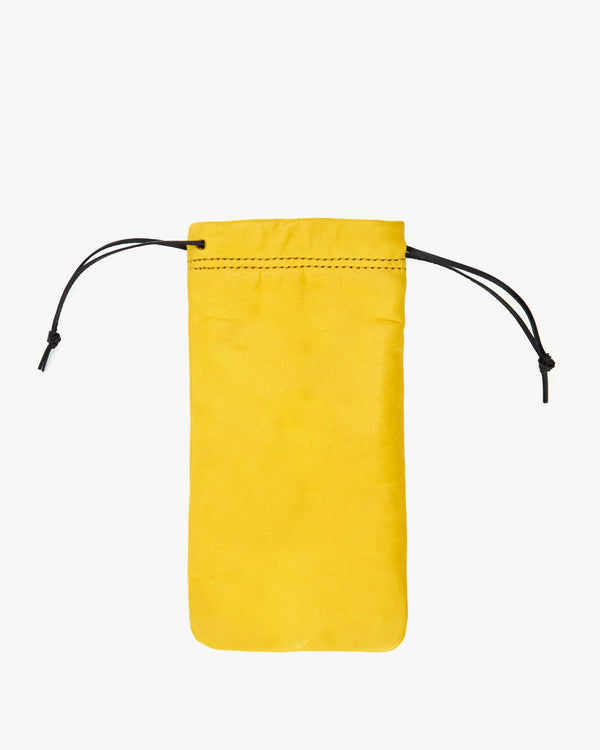 back image of the Yellow with black eyes glasses pouch