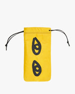 Yellow with black eyes glasses pouch