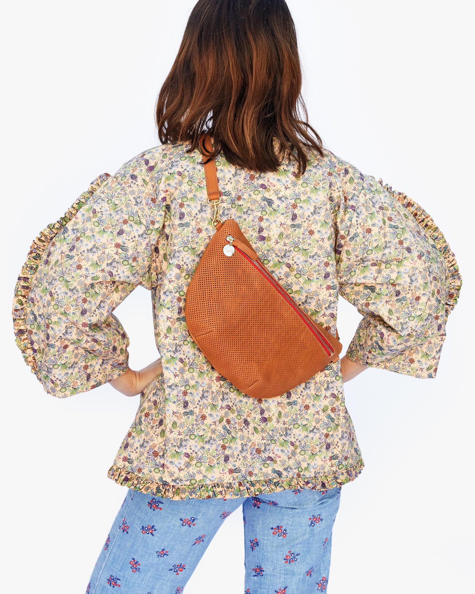 Back View of Frannie in the Frannie in the Kika Vargas Tierra Coat