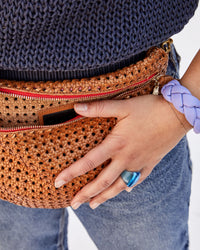Tan Rattan Grande Fanny on Abbi - detail
