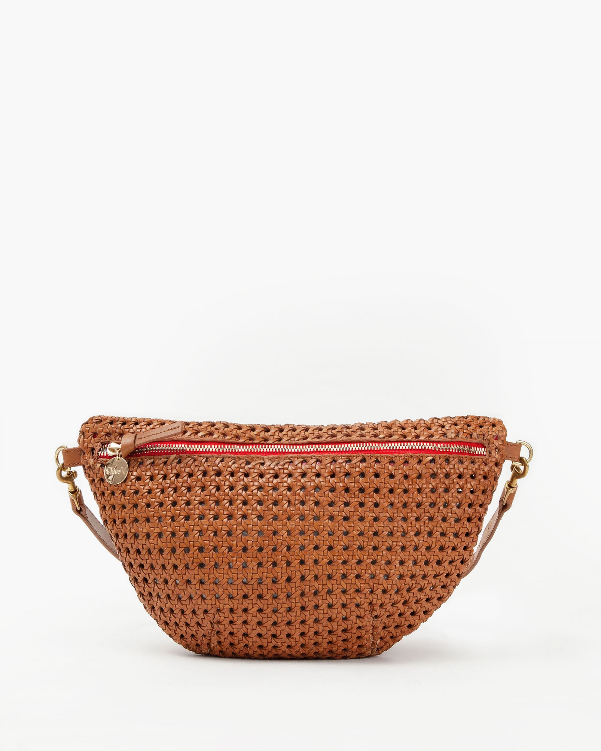 Clare V. Fanny Pack in Natural Canvas with Tennis Balls in Beige, Women's