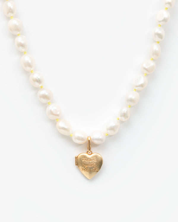  Freshwater Pearl Necklace with the EMC Heart Locket