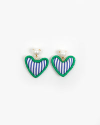 Heart Pillow Statement Earrings