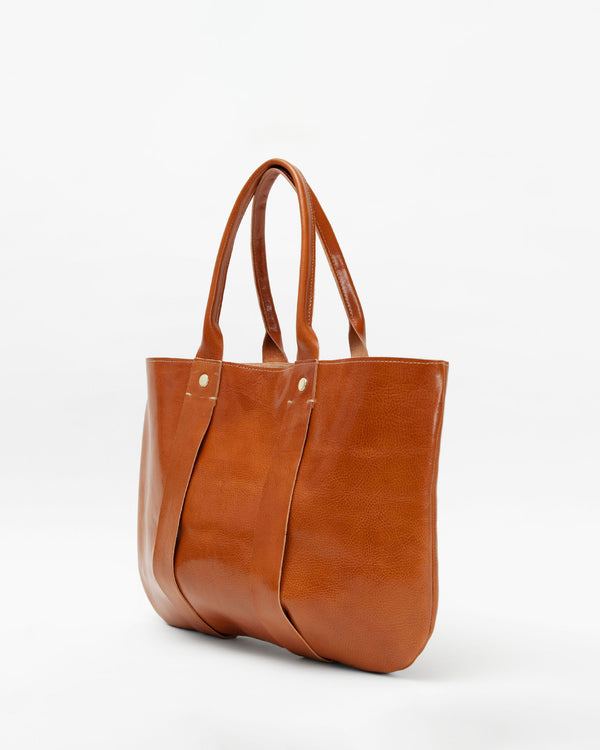 Simple Tote Cognac Perf Suede  Clare V. – GRAY Home + Lifestyle