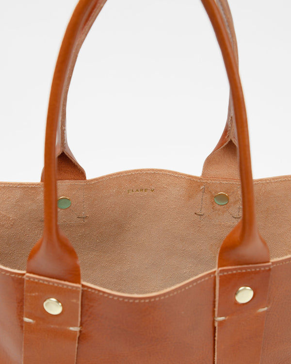 to shop / clare vivier la tropezienne brown leather tote review
