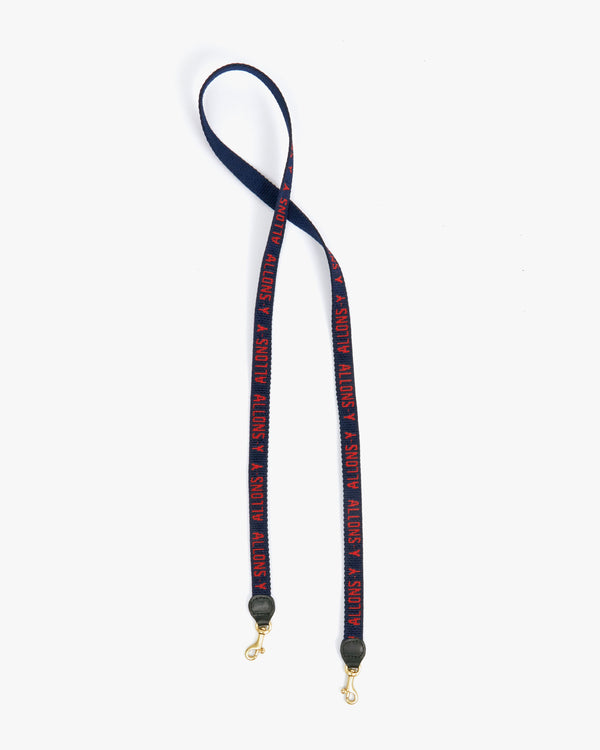 Navy with Poppy Allons-y Lanyard