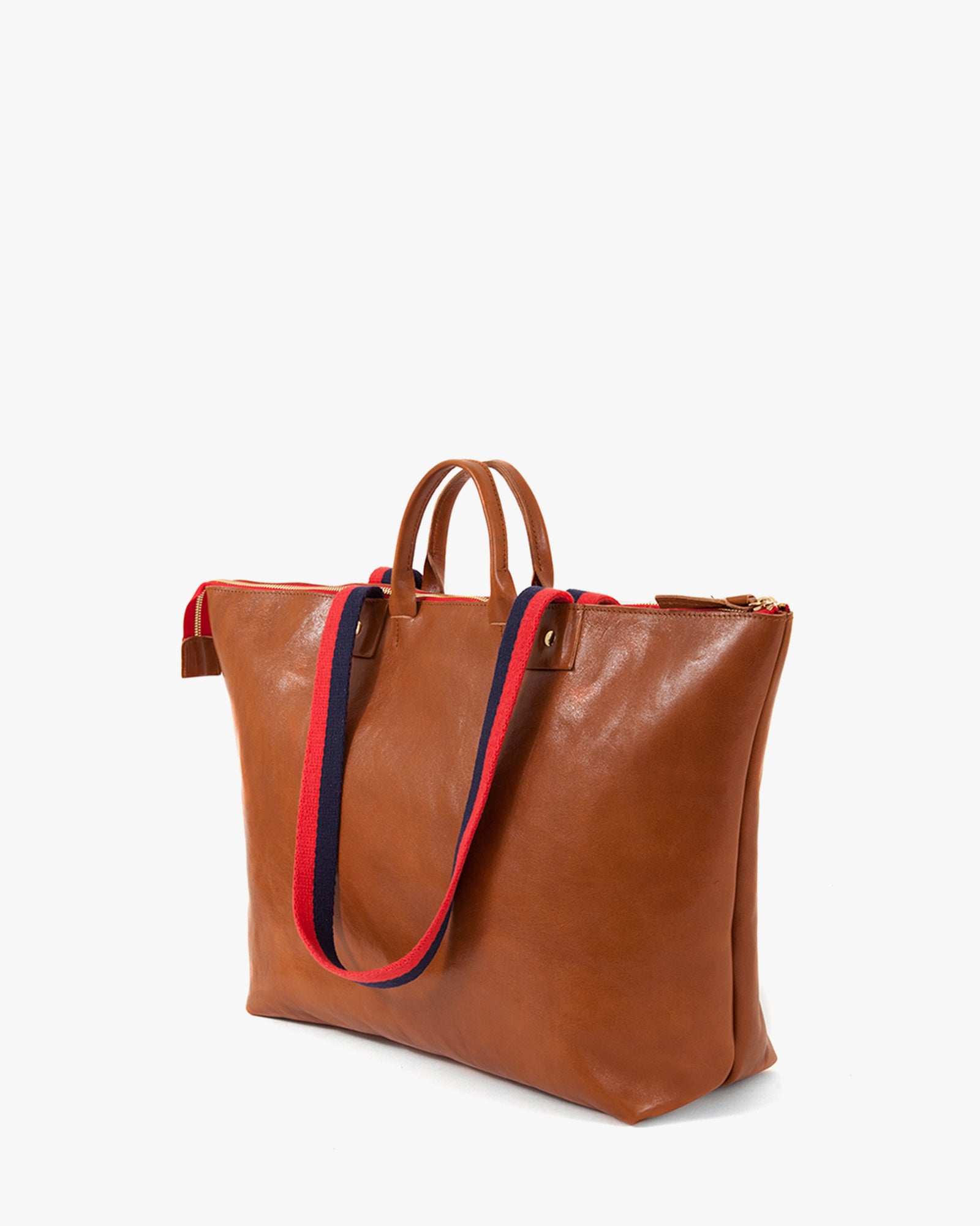 Back Flat of the Le Zip Sac in Miel Rustic