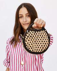Black & Natural Woven Lil Bebe on Frannie