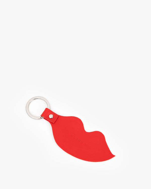 Cherry Red Lips Keychain - Back