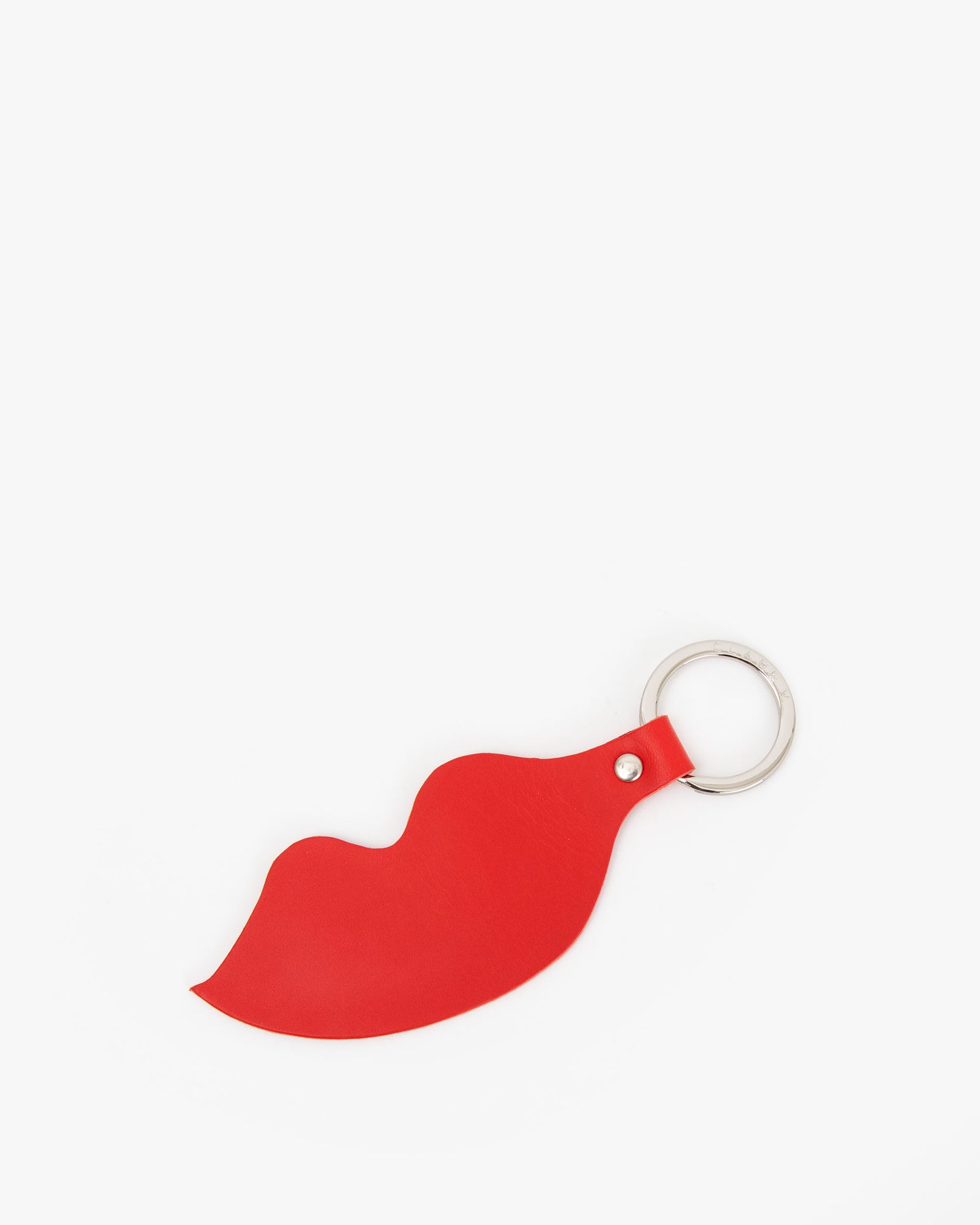 Cherry Red Lips Keychain - Front