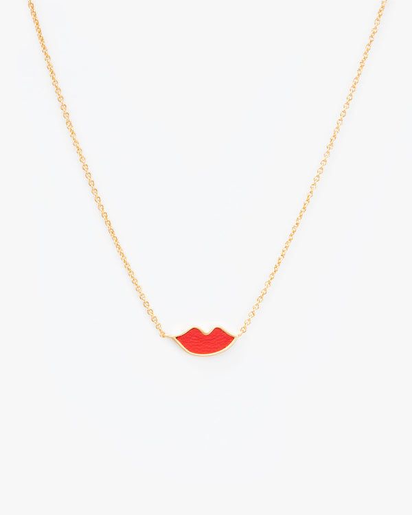 Lips Necklace - Front Flat