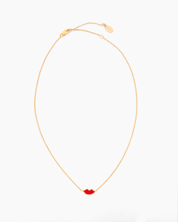 Full View of the Lips Necklace