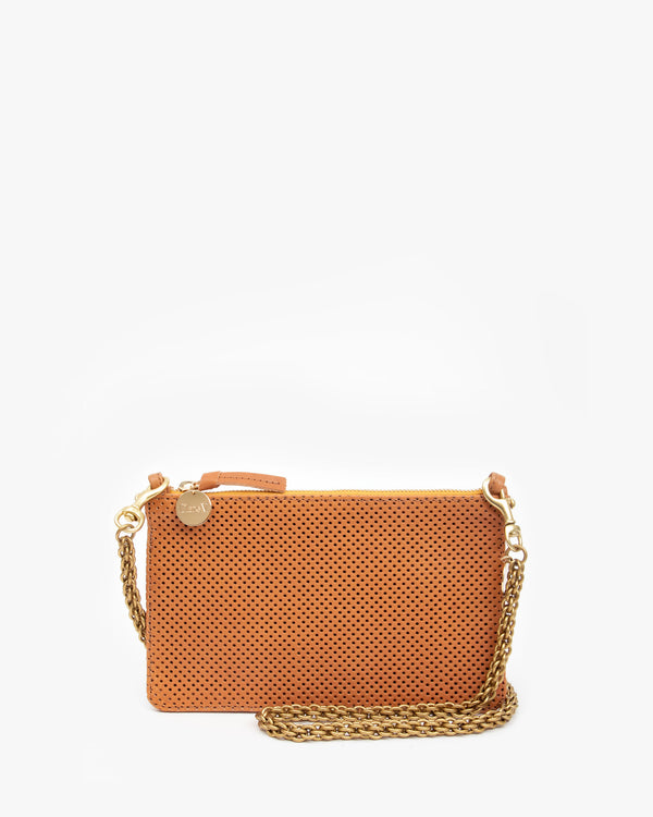 Cuoio Perf Margot Wallet Clutch w/ Tabs with the Thick Chain Crossbody Strap