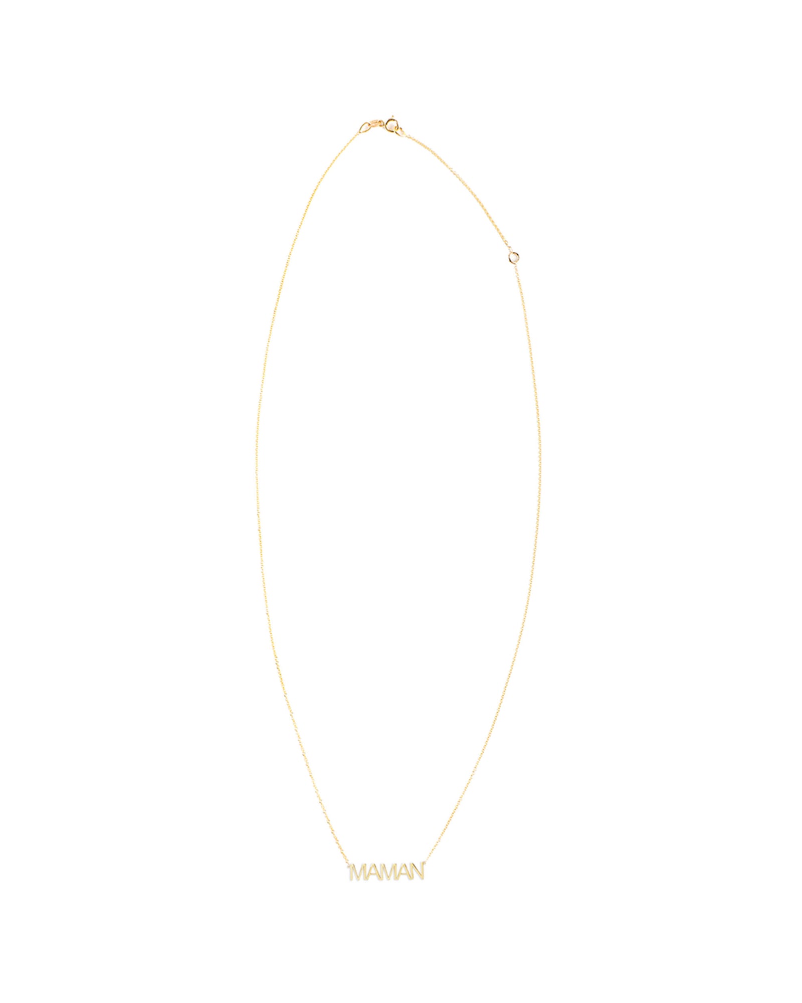 Maya Brenner x Clare V. Maman Pendant Gold Necklace