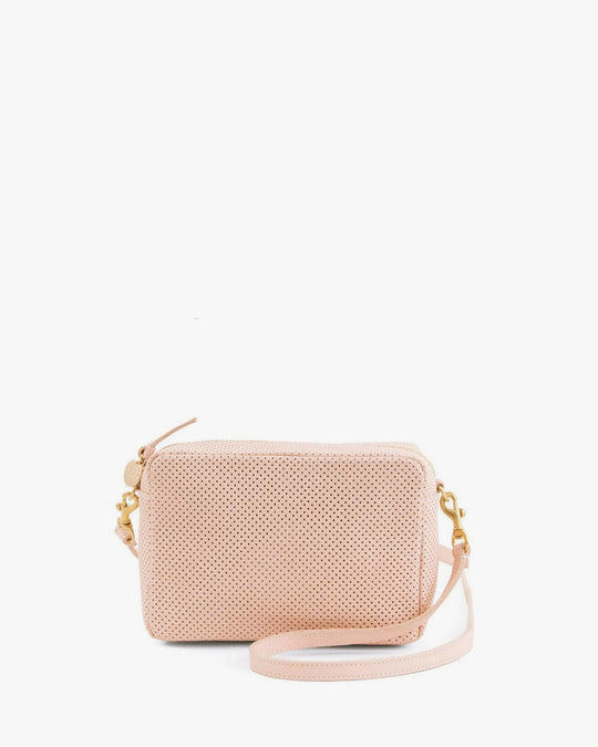 Clare V FLAT CLUTCH - WOVEN WIDE STRIPE - EVERGREEN - Sand Angels