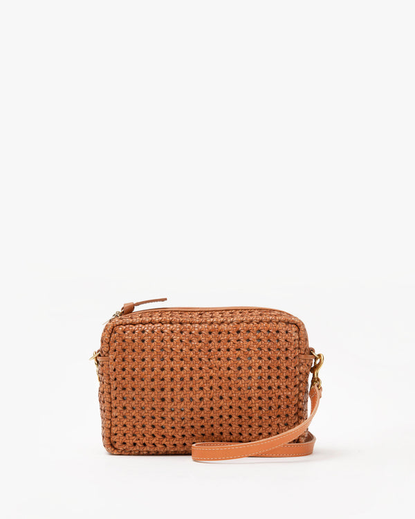 Tan Rattan Midi Sac