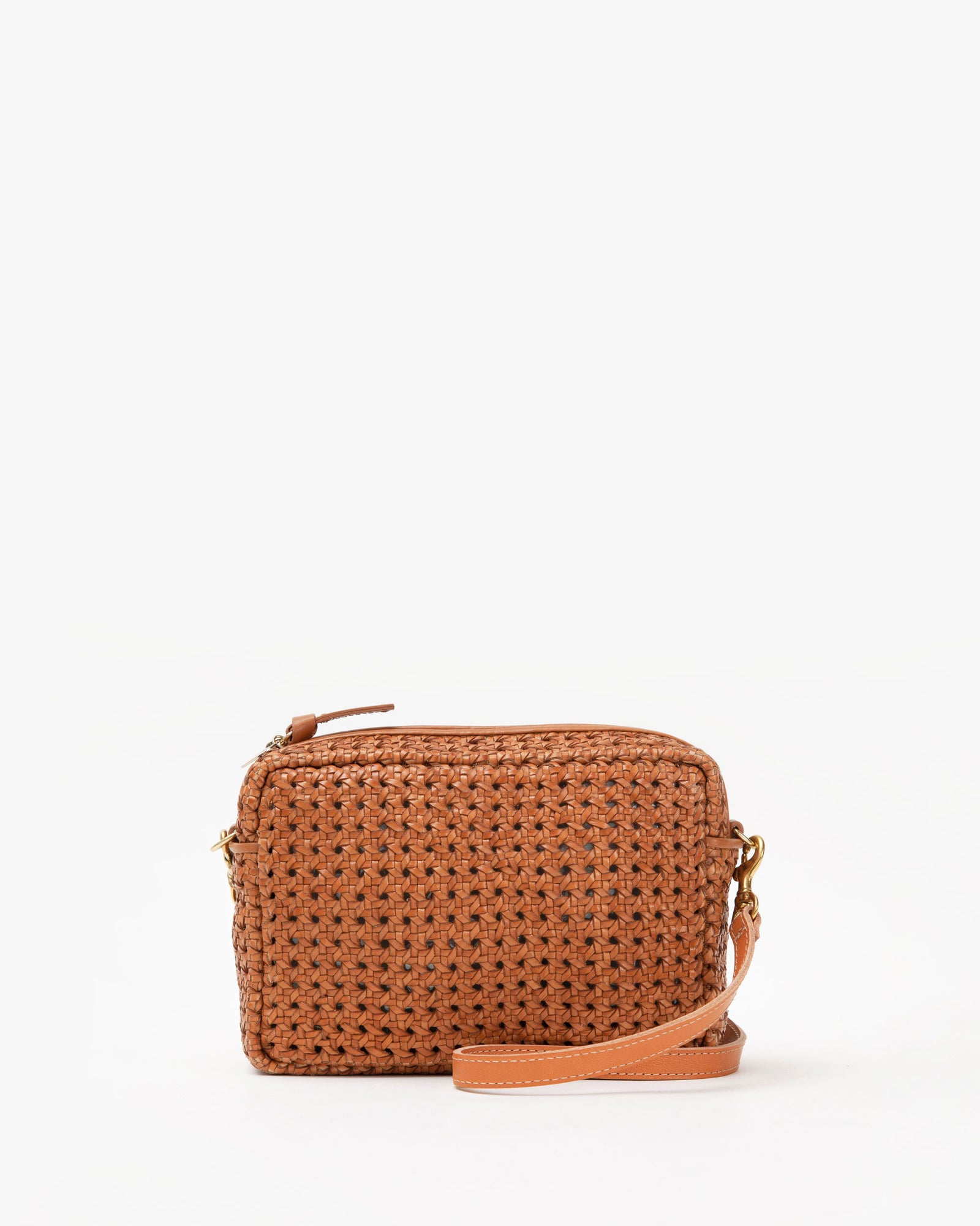 Tan Rattan Midi Sac