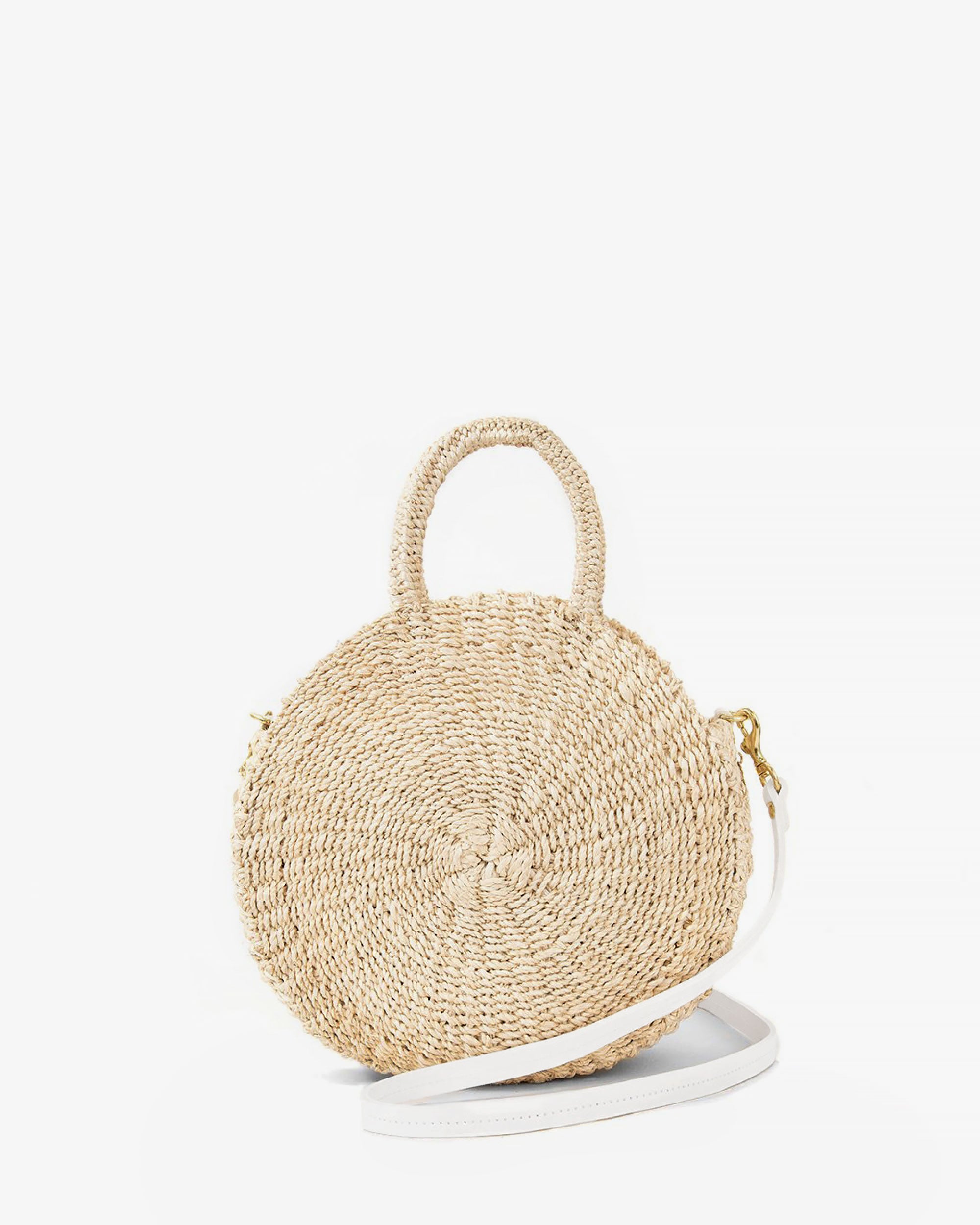 Clare V. Round Straw Handle Bag