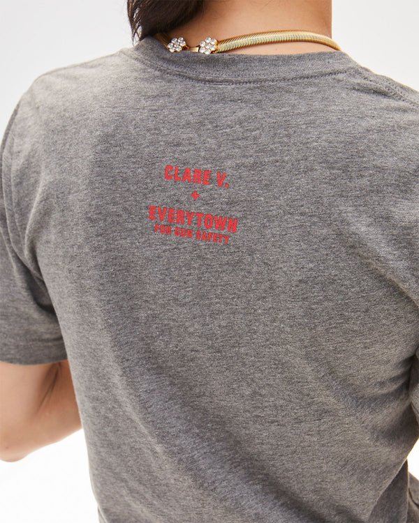 Back Logo View of the Ca Suffit Original Tee on Model