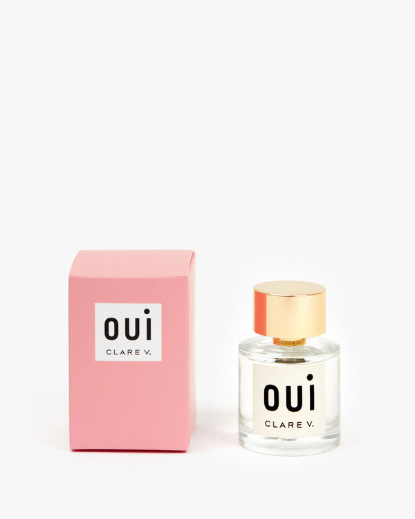 Oui Eau de Parfum next to its pink box