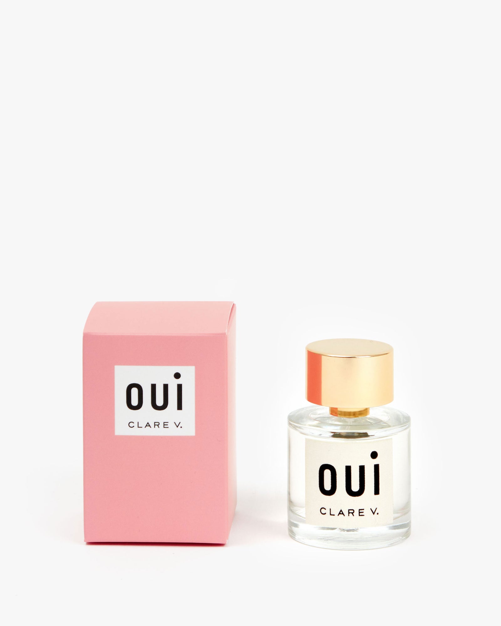 Oui Eau de Parfum next to its pink box