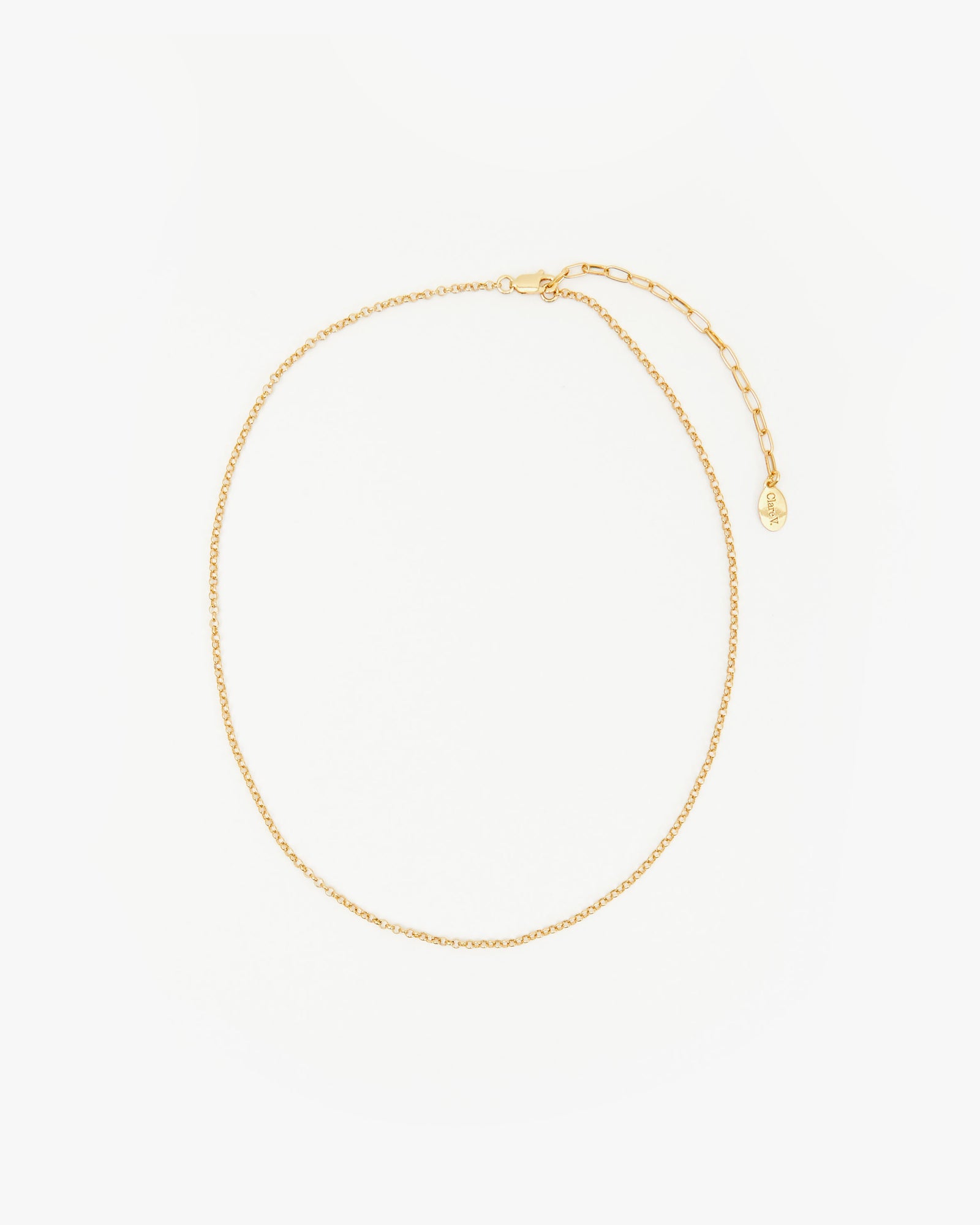 Clare V. Rolo Charm Chain 14K Gold Vermeil