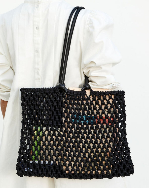 Clare V: Simple Tote: Natural & Multi Woven Rattan — ALCHEMY MARIN