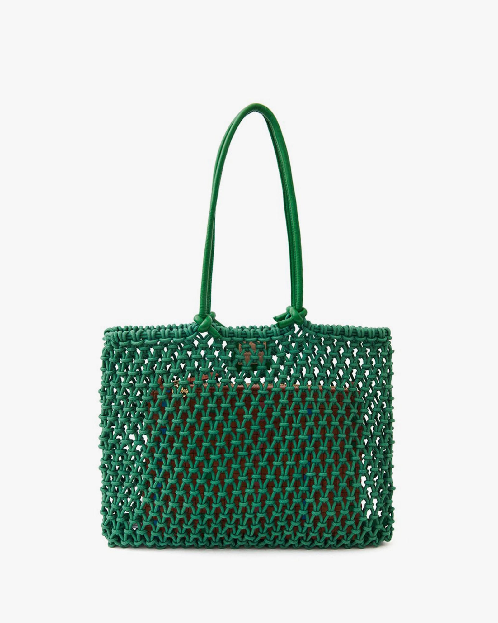 Clare V. Sandy Metallic Breaided Rope Tote Bag