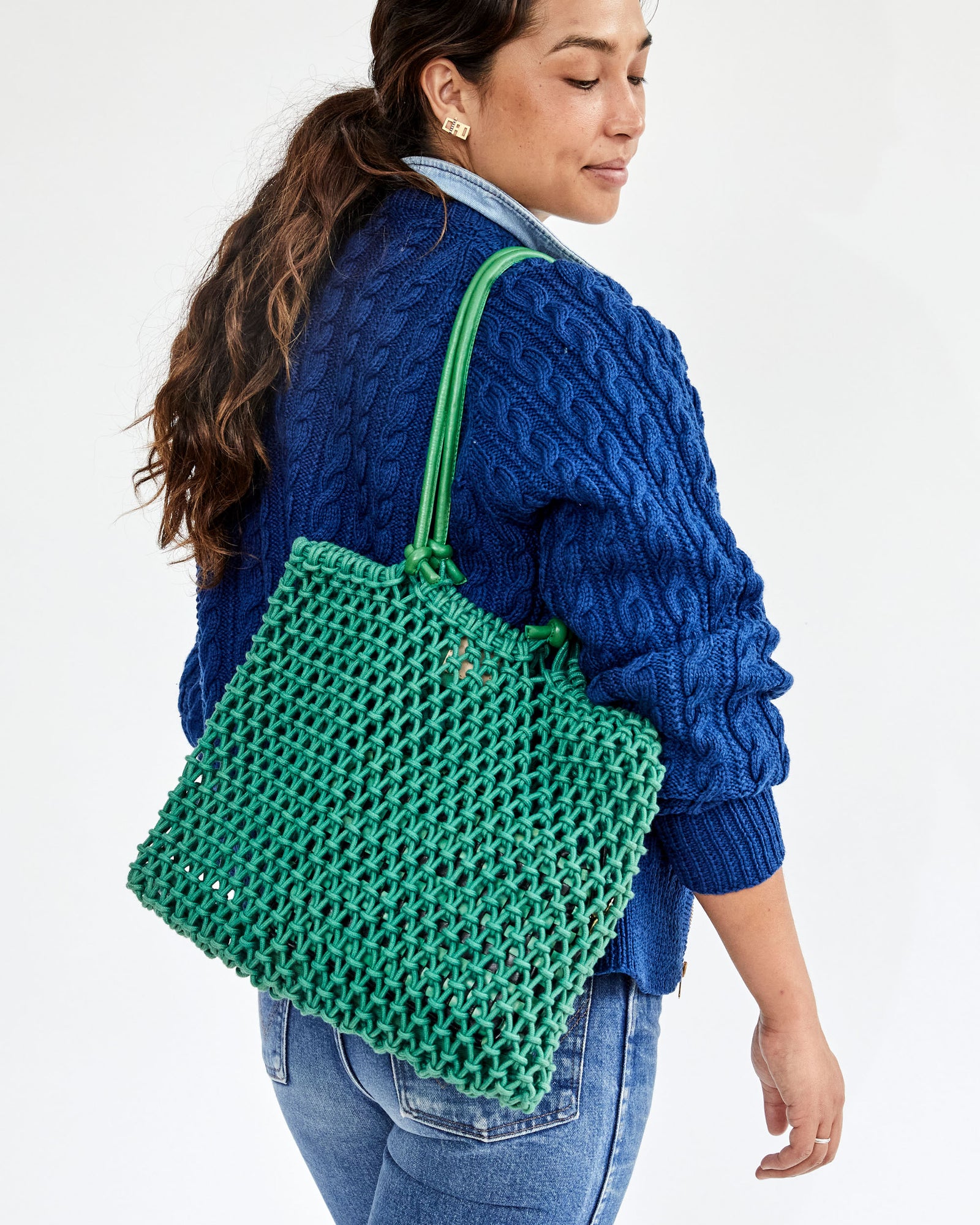 Clare V. Sandy Tote Bag in Green