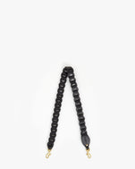 Clare V. Braided Leather Shoulder Strap - Black — Emory Clothing