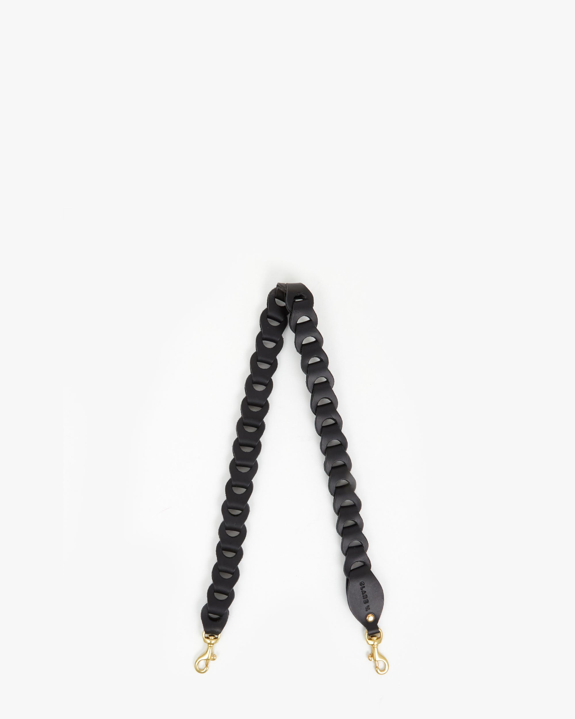 Clare V. Adjustable Webbing Strap Black & Cream