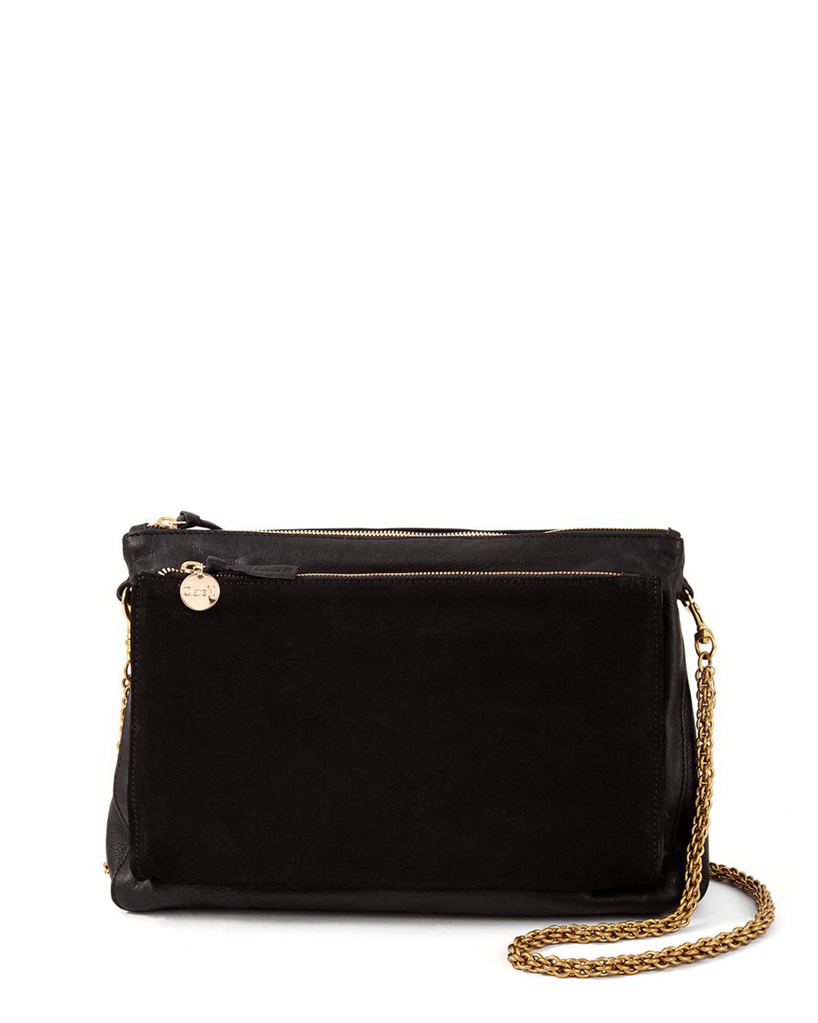 Thick Chain Shoulder Strap on Black Gosee Clutch