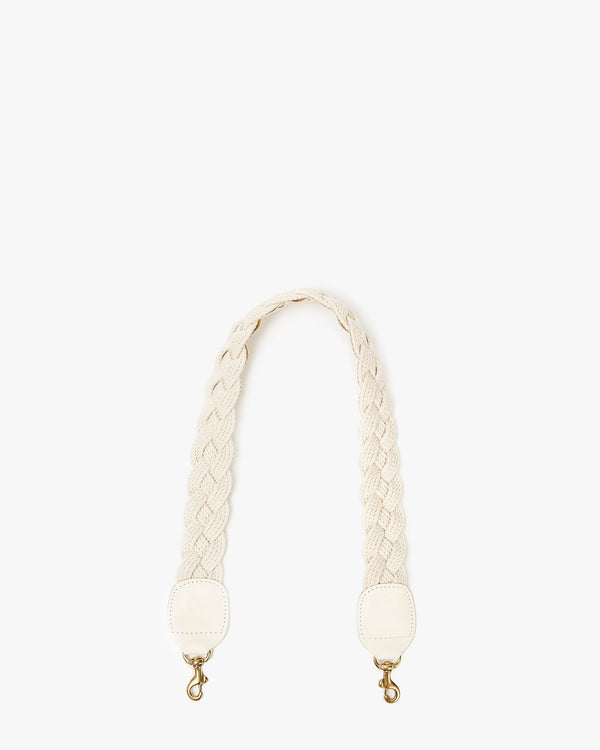 Cream Braided Rope Shoulder Strap