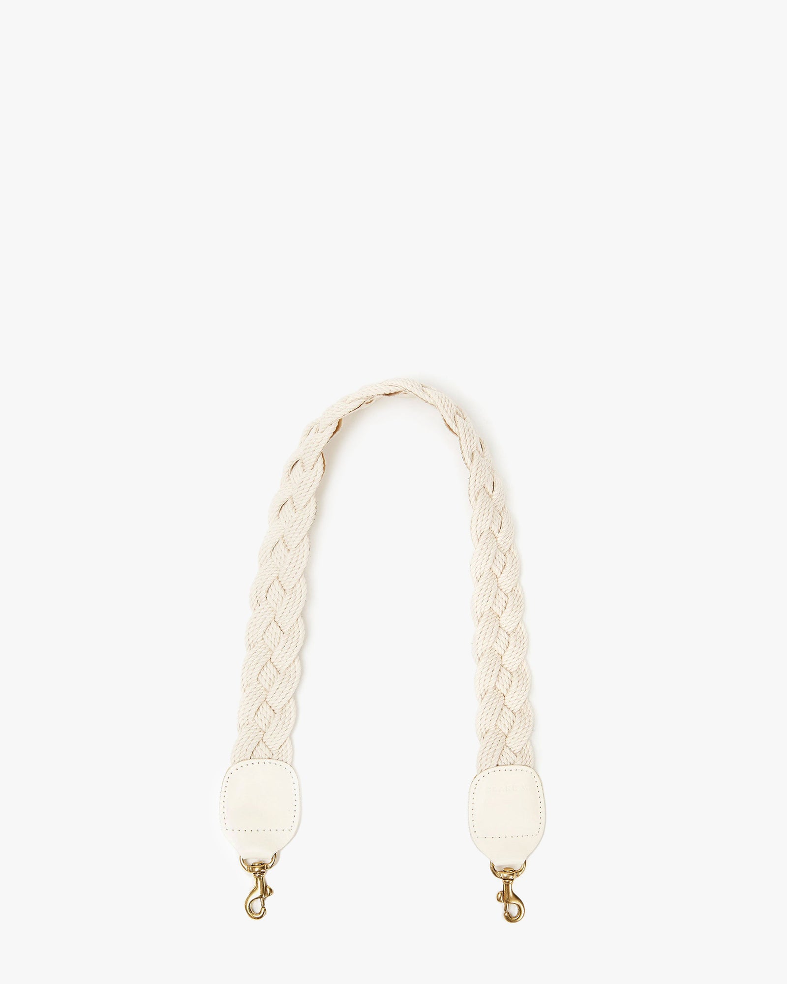 Clare V. Crossbody Strap in Cream Braided Rope