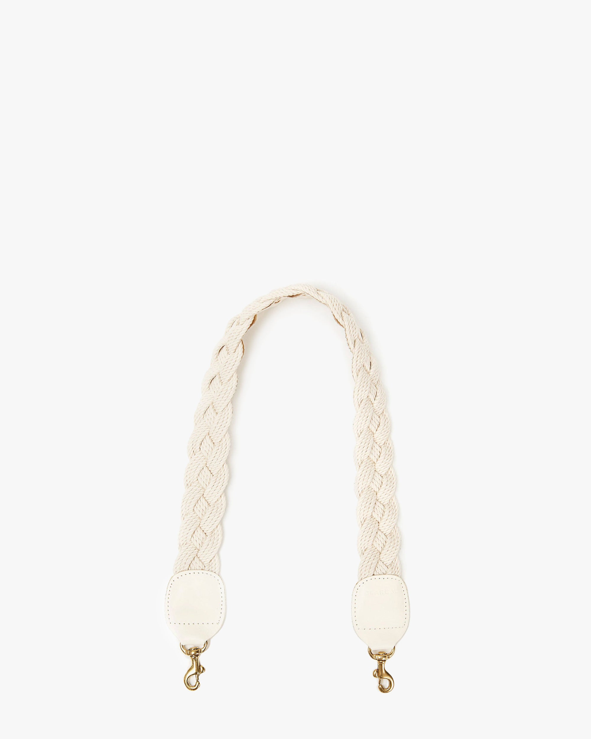 Clare V. Shoulder Strap Cream Braided Rope