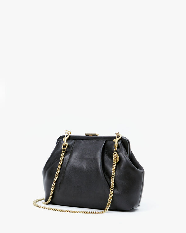 Back of the Black with Stones Sissy. The back of the bag is all black leather, no stones. 