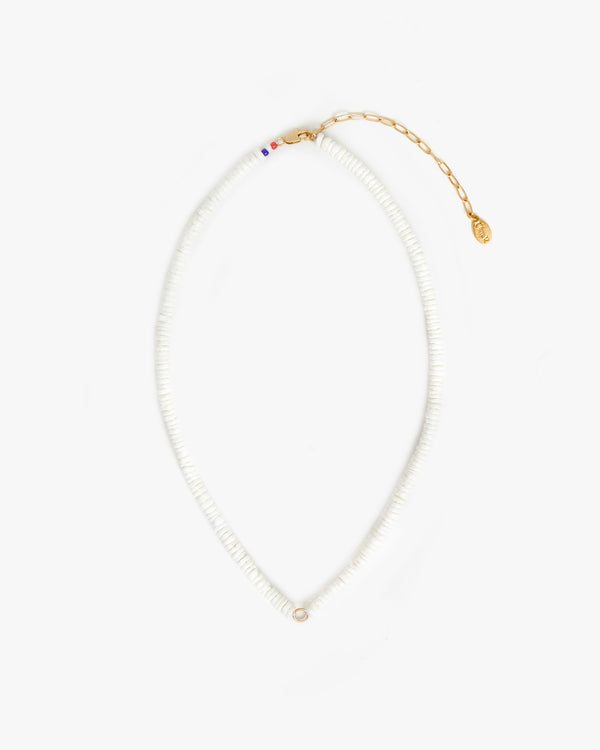Mother of Pearl Stacked Shell Necklace