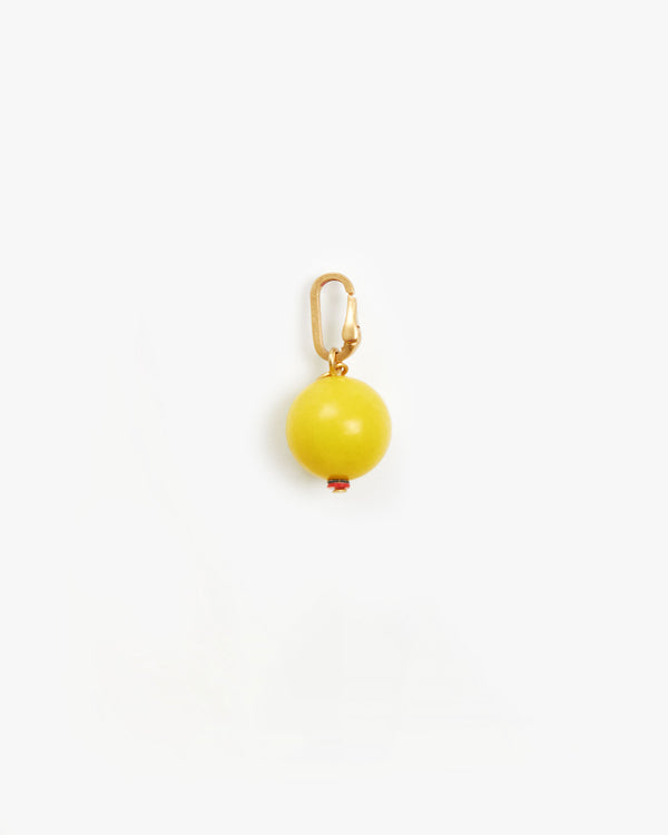 Yellow Stone Bead Charm
