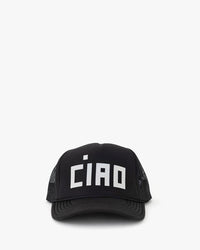 Black Ciao Trucker Hat - Front