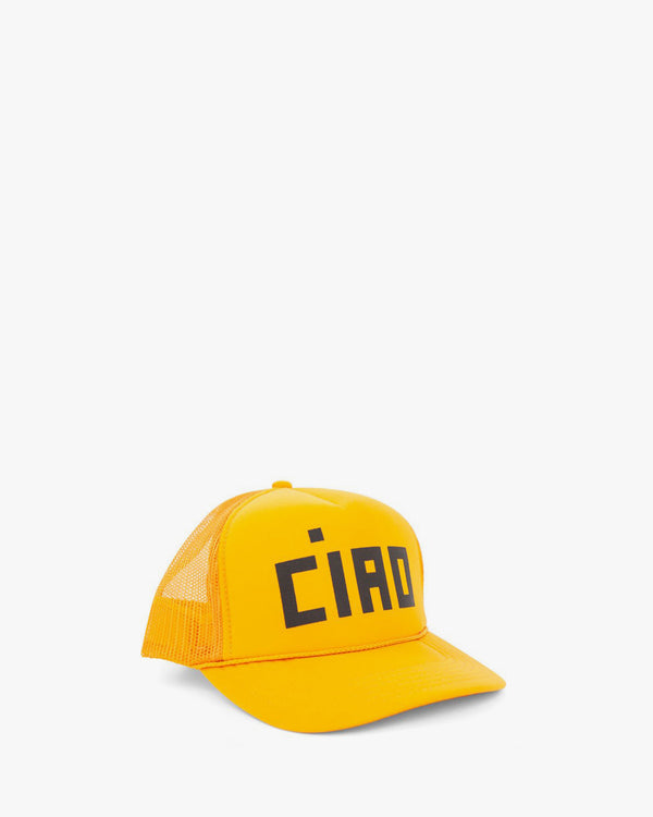 side view of the Marigold with Black Ciao Trucker