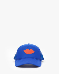 Cobalt with Lips Trucker Hat