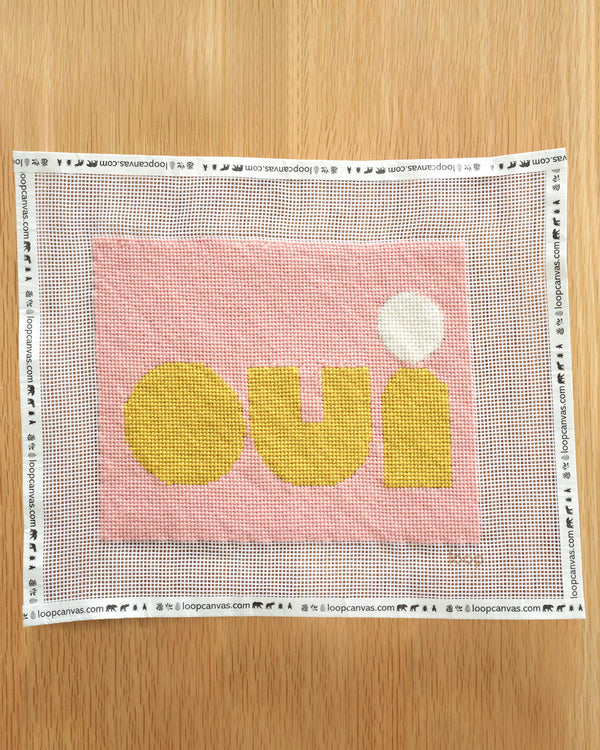CV x Loop Canvas Needlepoint Kit with Petal and Marigold Oui